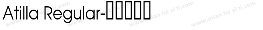 Atilla Regular字体转换